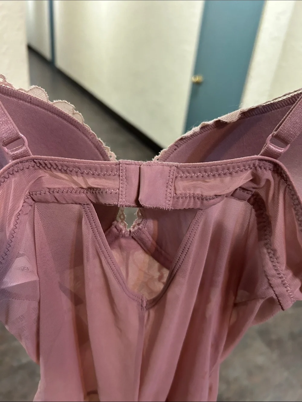 BRAND NEW TAG Size 4 Push-Up Lingerie body suit Pale Pink H&M